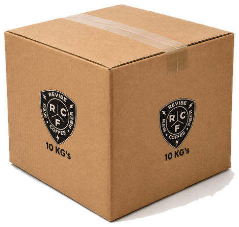10 kg box of raw coffee fiber
