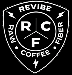 RCF — Revibe Raw Coffee Fiber shield logo